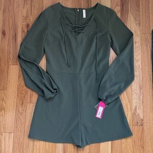 New! Army green romper